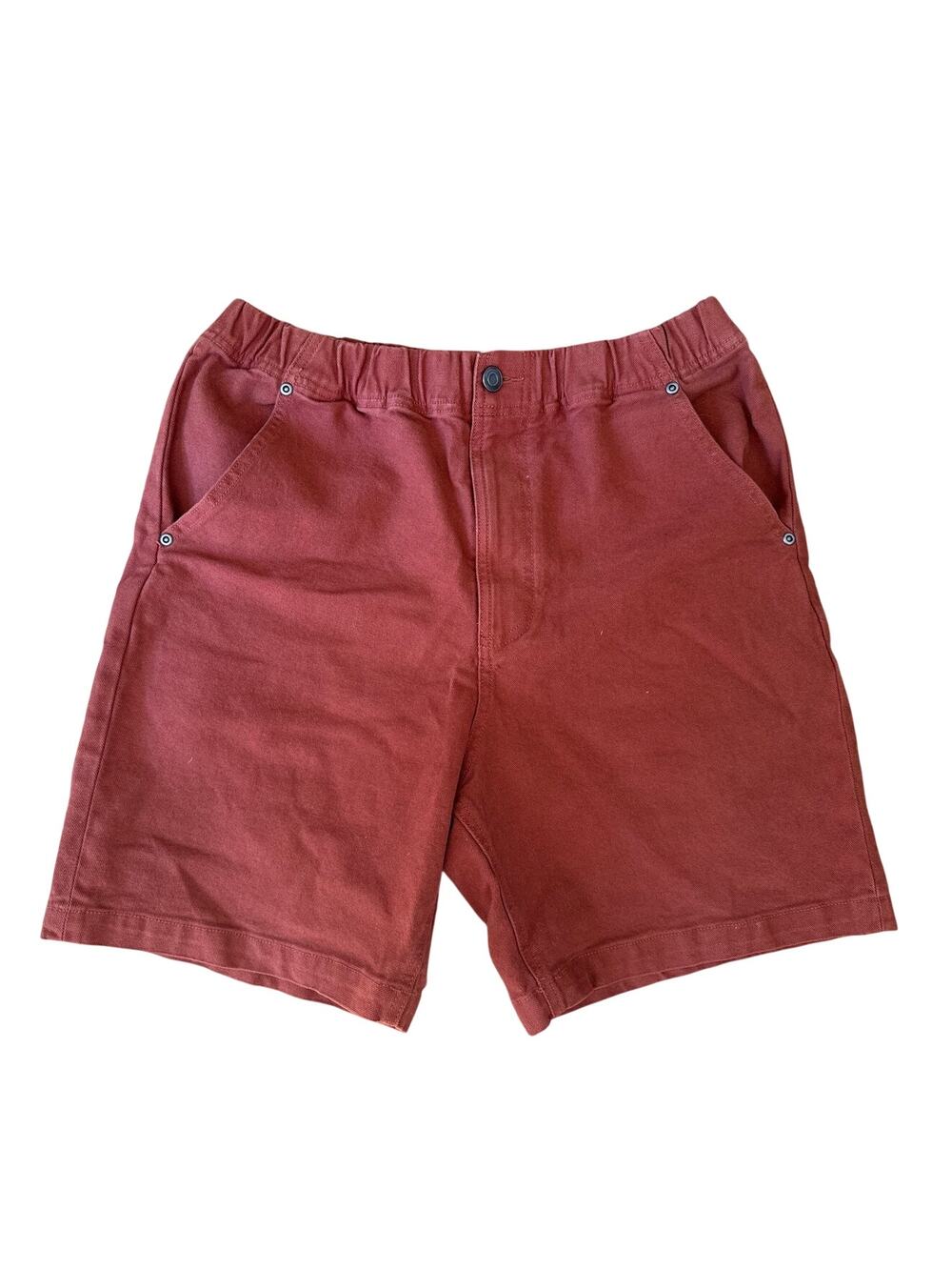 Stoic Men's Shorts in Deep Rust Red Size Medium